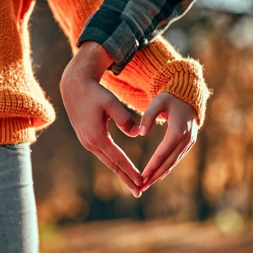 Couple Forming a heart